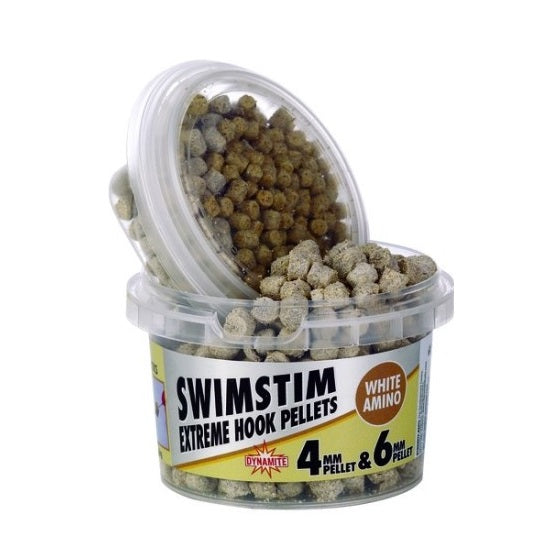 PELETE DYNAMITE BAITS SWIM STIM AMINO WHITE 4MM AND 6MM