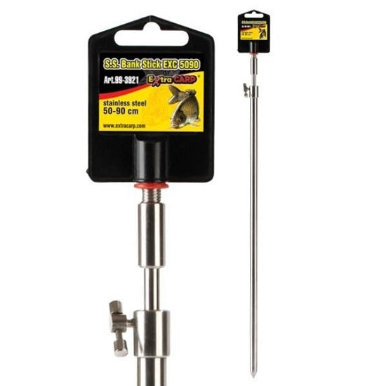 PICHET TELESCOPIC INOX EXTRA CARP LARGE 50 90CM