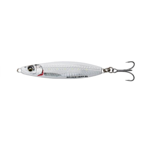 Pilker Savage Gear Jig Psycho Sprat 10.2cm 80g Sinking White Silver