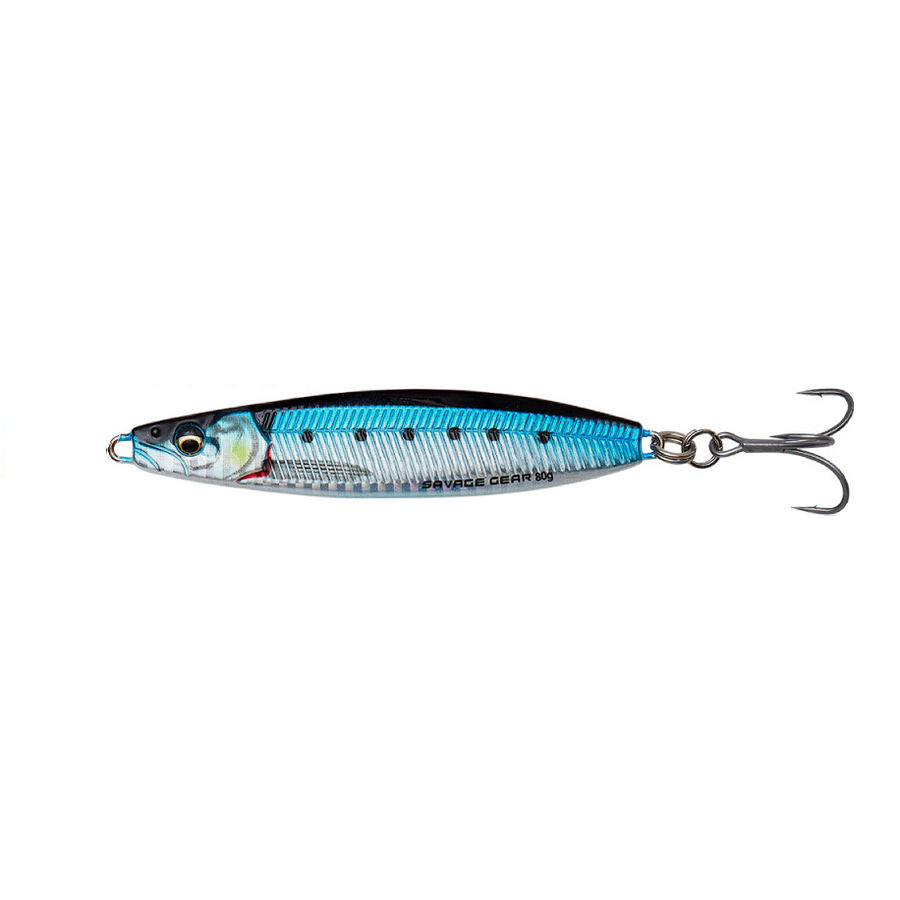 PILKER SAVAGE GEAR JIG PSYCHO SPRAT 7.7CM 28G SINKING BLUE SILVER