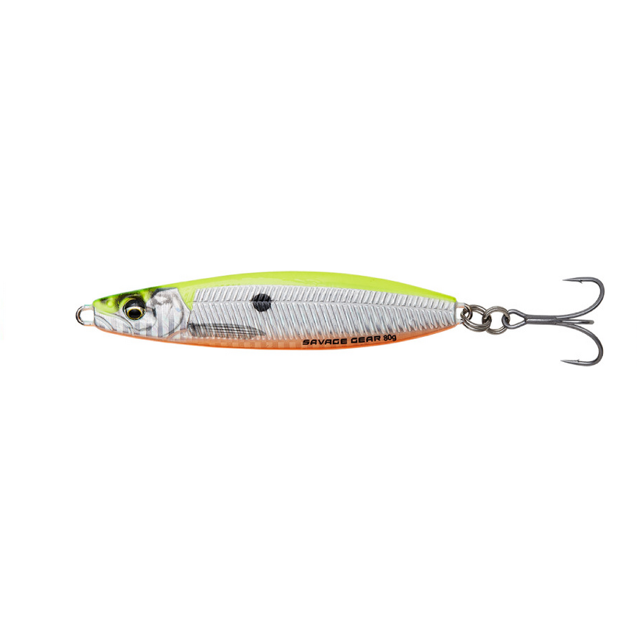PILKER SAVAGE GEAR JIG PSYCHO SPRAT 7.7CM 28G SINKING LEMON BACK FLASH