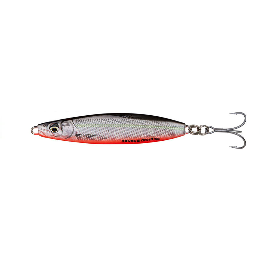 PILKER SAVAGE GEAR JIG PSYCHO SPRAT 7.7CM 28G SINKING RED&amp;BLACK