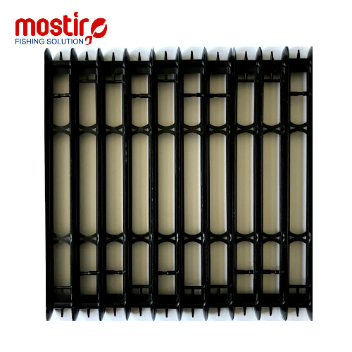 PLIOARE MOSTIRO PLASTIC BLACK 18X1.6CM 10 BUC