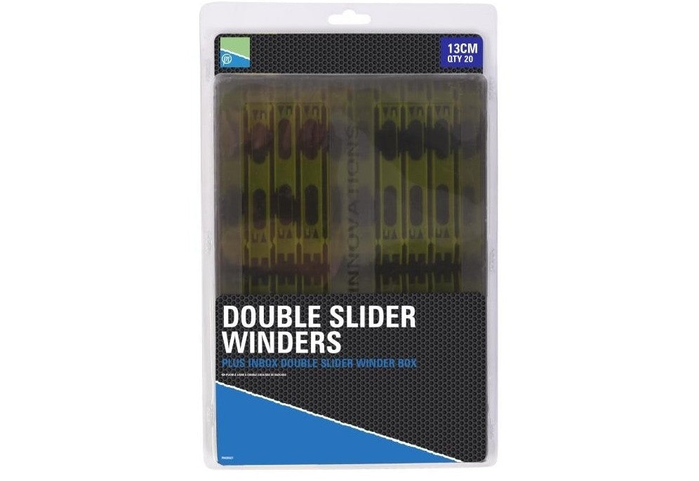 PLIOR PRESTON DOUBLE SLIDER WINDERS BOX 13cm Yellow 20buc/set