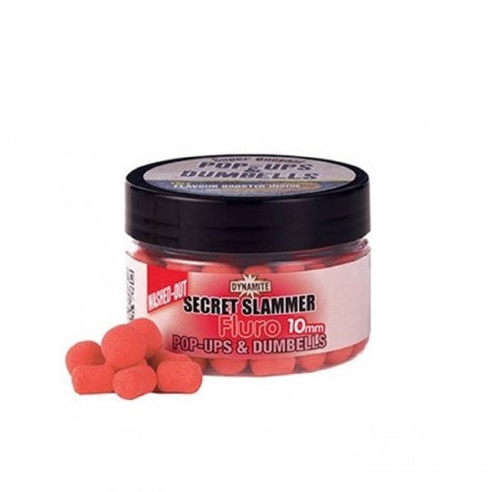 POP-UP AND DUMBELLS DYNAMITE BAITS FLUORO WASHED OUT SECRET SLAMER 10MM