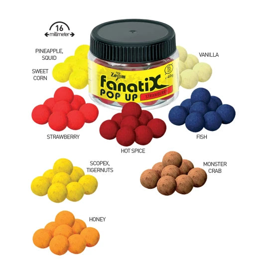 Pop Up Carp Zoom Fanati-x 16mm 40gr Scopex-tirgernuts