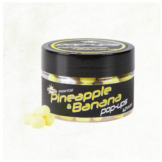 POP UP DYNAMITE BAITS FLUORO ESSENTIAL Pineapple &amp; Banana 12MM 45G