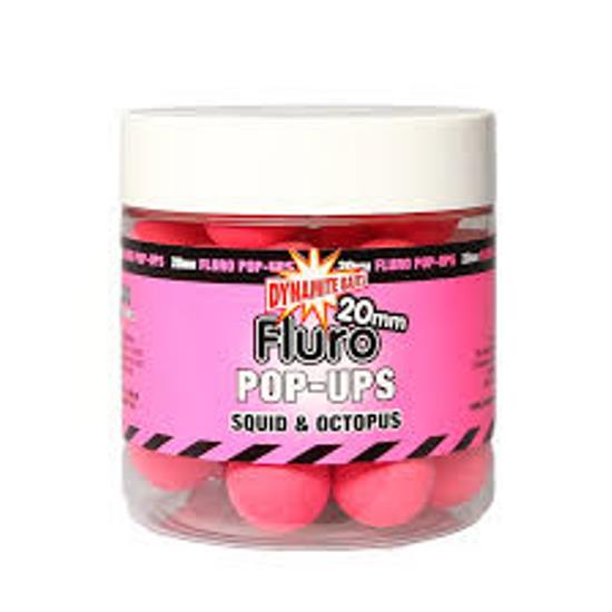 POP-UP DYNAMITE BAITS FLUORO SQUID AND OCTOPUS PLUS LICHID ATRACTANT 20MM