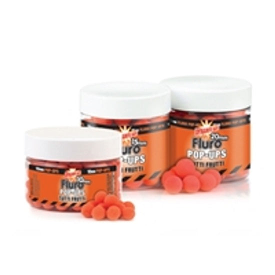 POP-UP DYNAMITE BAITS FLUORO TUTTI FRUTTI PLUS LICHID ATRACTANT 20MM