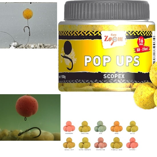 POP UPS BOILIE CARP ZOOM 100GR ANANAS-SQUID