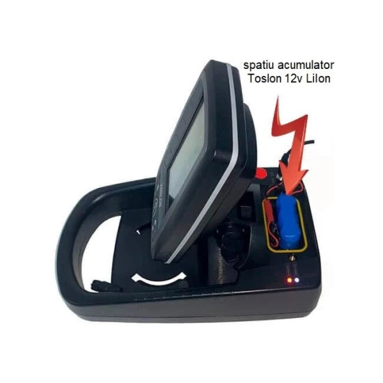 Pachet Acumulator Liion Toslon Si Incarcator Pentru Ecranele Sonarelor Toslon