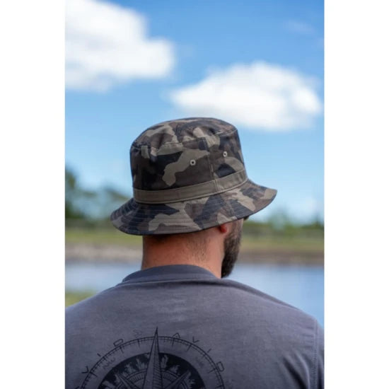 Palarie Tip Bucket Avid Carp Distortion Dark Camo
