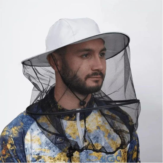 Palarie Zeox Anti Mosquito Hat, White