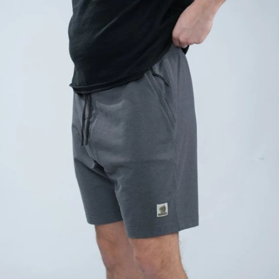Pantaloni Scurti Nash Make It Happen Badge Shorts Grey Marl, Marime S
