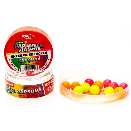 Papanele Flotante Senzor Enterprise Tackle, Capsuna, 10mm, 12buc