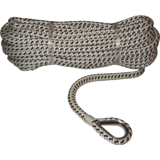 Parama Pentru Ancora Din Poliester Allroundmarin, Impletita, 30m, 14mm, Cu Ochet Inox