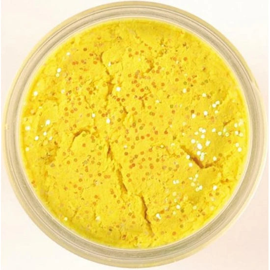 Pasta Berkley Powerbait Eu Glitter Trout Dough, Yellow Glitter, 50g