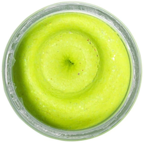 Pasta Berkley Powerbait Natural Glitter Trout Dough, Garlic, Chartreuse Glitter, 50g