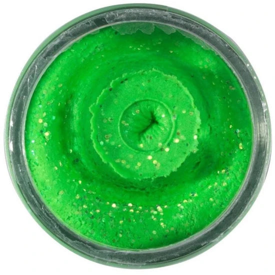 Pasta Berkley Powerbait Sinking Glitter Trout Dough, Spring Lime Glitter, 50g