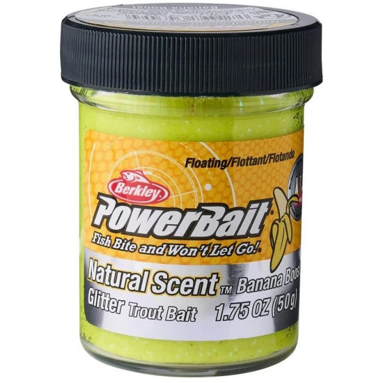 Pasta Berkley Powerbait Trout Dough Fruits Floating, Banana Ss Yellow, 50g