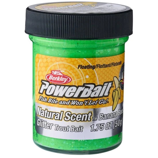 Pasta Berkley Powerbait Trout Dough Fruits Floating, Banana Spring Green, 50g