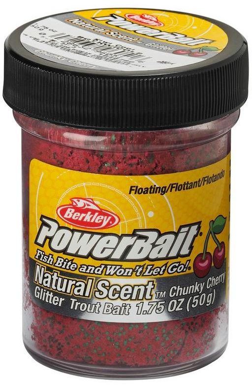 Pasta BERKLEY PowerBait Trout Dough Fruits Floating, Chunky Cherry, 50g