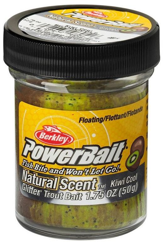 Pasta BERKLEY PowerBait Trout Dough Fruits Floating, Kiwi Cool, 50g