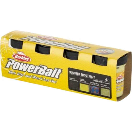 Pasta Berkley Powerbait Trout Dough Season Pack, Summer, 4buc/pac