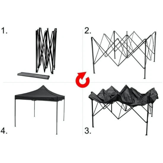 Pavilion Pliabil Cattara Impermeabil Gri, Tt13342, 300x300x200cm