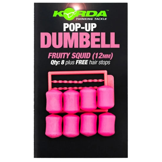 Pelete Artificiale Korda Pop Up Dumbell, Banoffee, White, 16mm, 5buc/pac