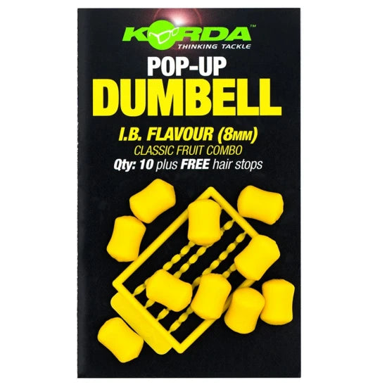 Pelete Artificiale Korda Pop Up Dumbell, Fruity Squid, Pink, 16mm, 5buc/pac