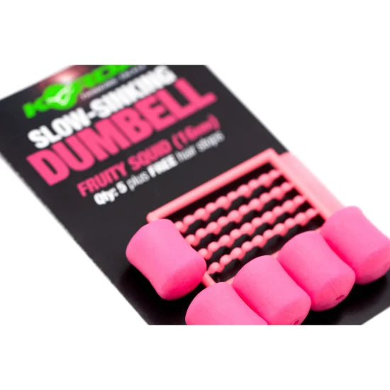 Pelete Artificiale Korda Slow Sinking Dumbell, Ib, Yellow, 16mm, 5buc/pac
