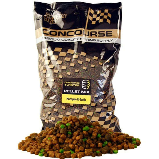 Pelete Benzar Mix Concourse Twister Pellet Mix, Marzipan Garlic, 800g