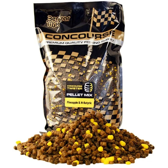 Pelete Benzar Mix Concourse Twister Pellet Mix, Pineapple N-butyric, 800g