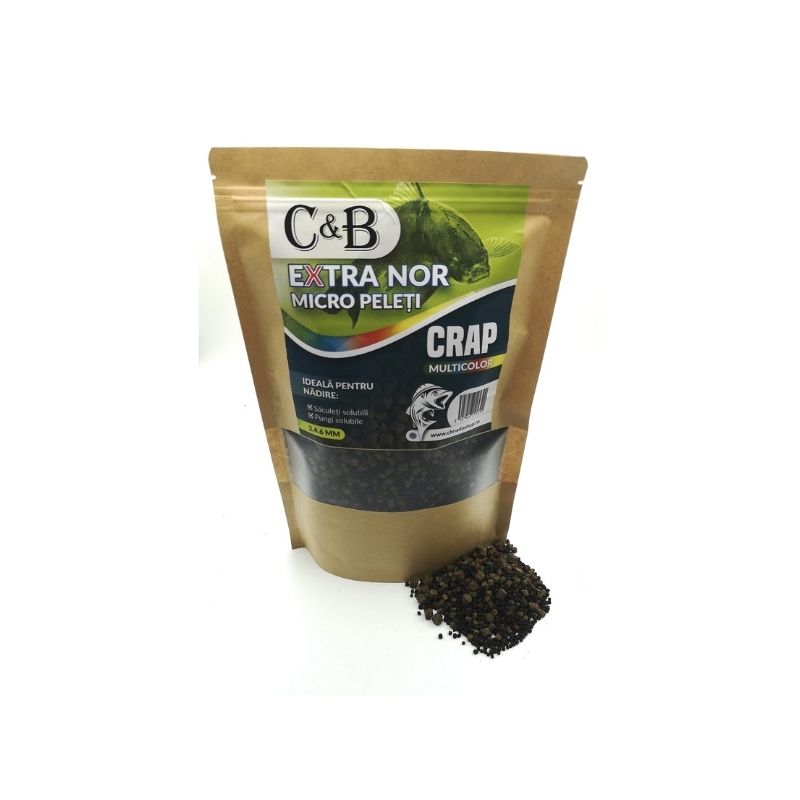 Pelete C&amp;B Extra Nor Micro Halibut Green Betaine 2mm 1kg