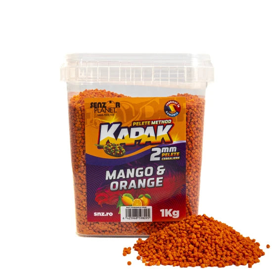Pelete Cerealiere Senzor Kapak, Mango Si Orange, 2mm, 1kg