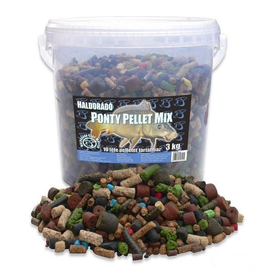 Pelete Crap MIx Haldorado in galeata de 3 kg