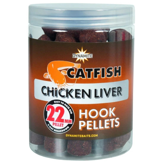 Pelete Dynamite Baits Catfish Chicken Liver Hook Pellets, 22mm