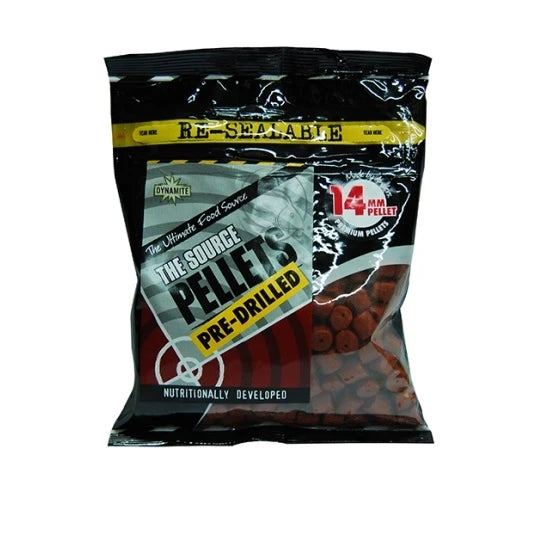 Pelete Dynamite Baits The Source Pellets 14mm Pre -drilled  350gr