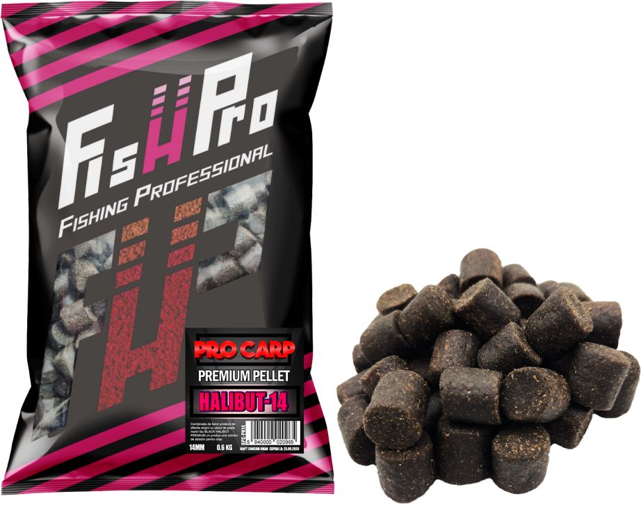 Pelete FISH PRO Carp, 14mm, Premium Halibut, 800g