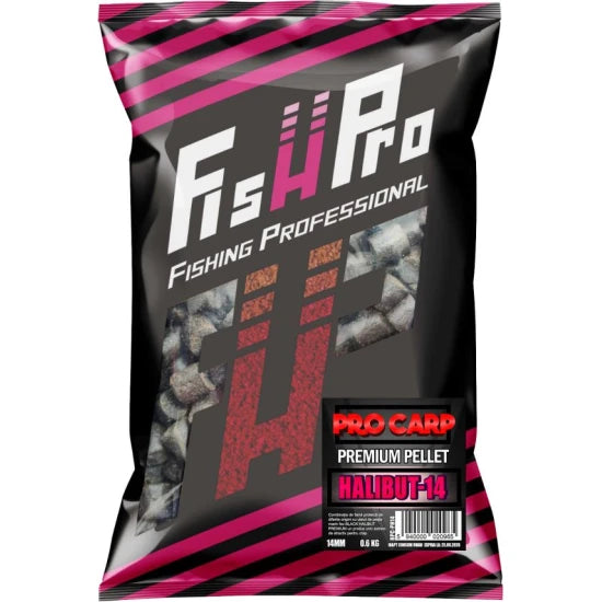 Pelete Fish Pro Carp, 14mm, Premium Halibut, 800g