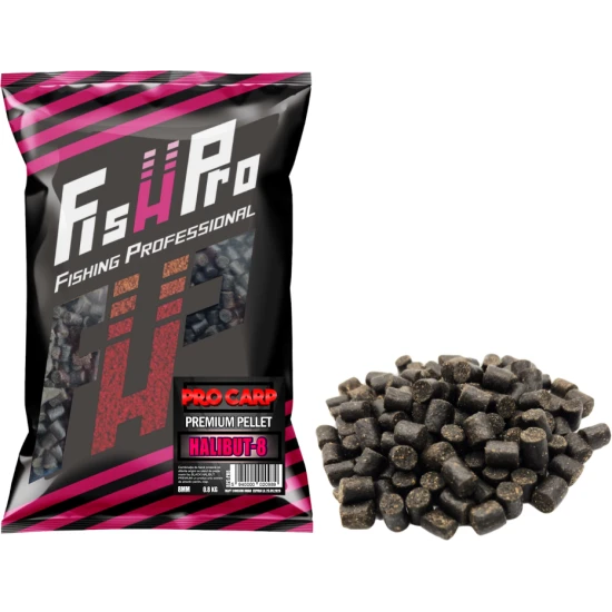 Pelete Fish Pro Carp, 8mm, Premium Halibut, 800g