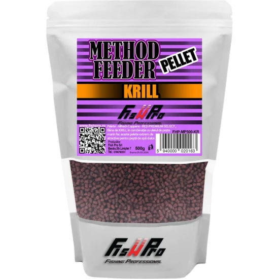 Pelete Fish Pro Method Feeder 2mm, Krill, 500g