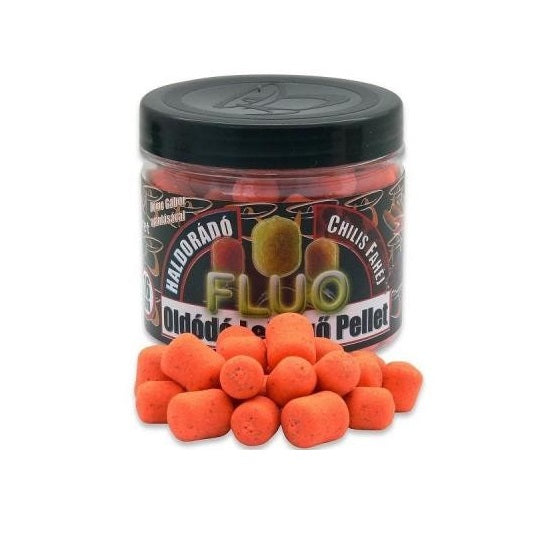 Pelete Haldorado Fluo Flotante Solubile Scortisoara cu Chilli