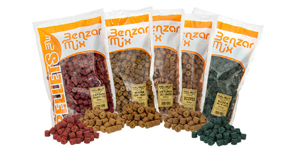 Pelete Halibut Benzar Mix 12mm 800g Usturoi