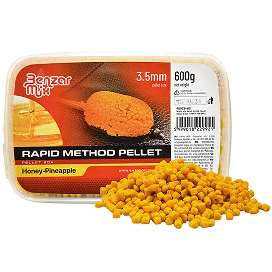 Pelete Method Benzar Mix Rapid Pellet, Miere Ananas, 3.5mm, 600g