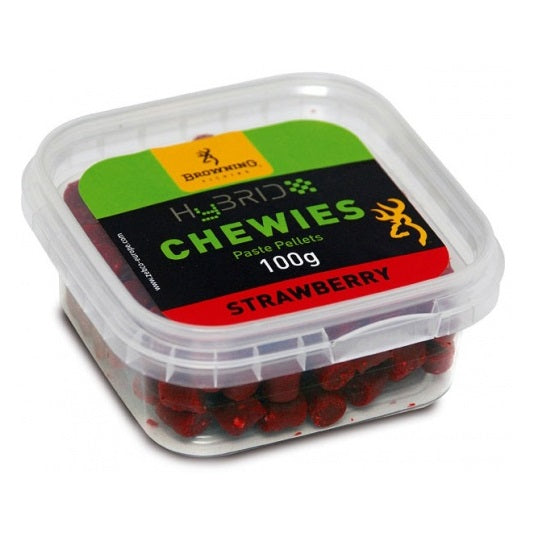 Pelete Moi Browning Hybrid Chewies Strawberry 8mm 100g