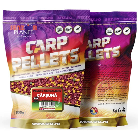 Pelete Senzor Cerealiere, Capsuna, 3mm, 800g