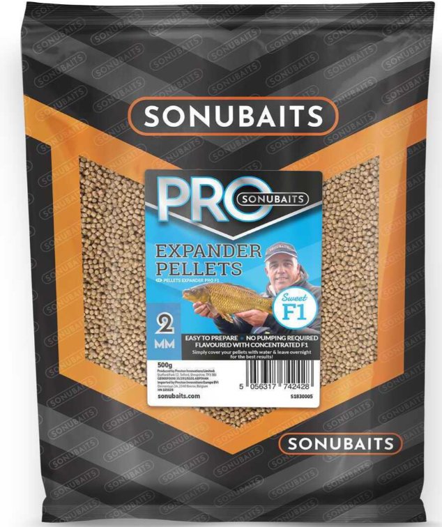 Pelete Sonubaits F1 Pro Expander Pellets, 6mm, 500g
