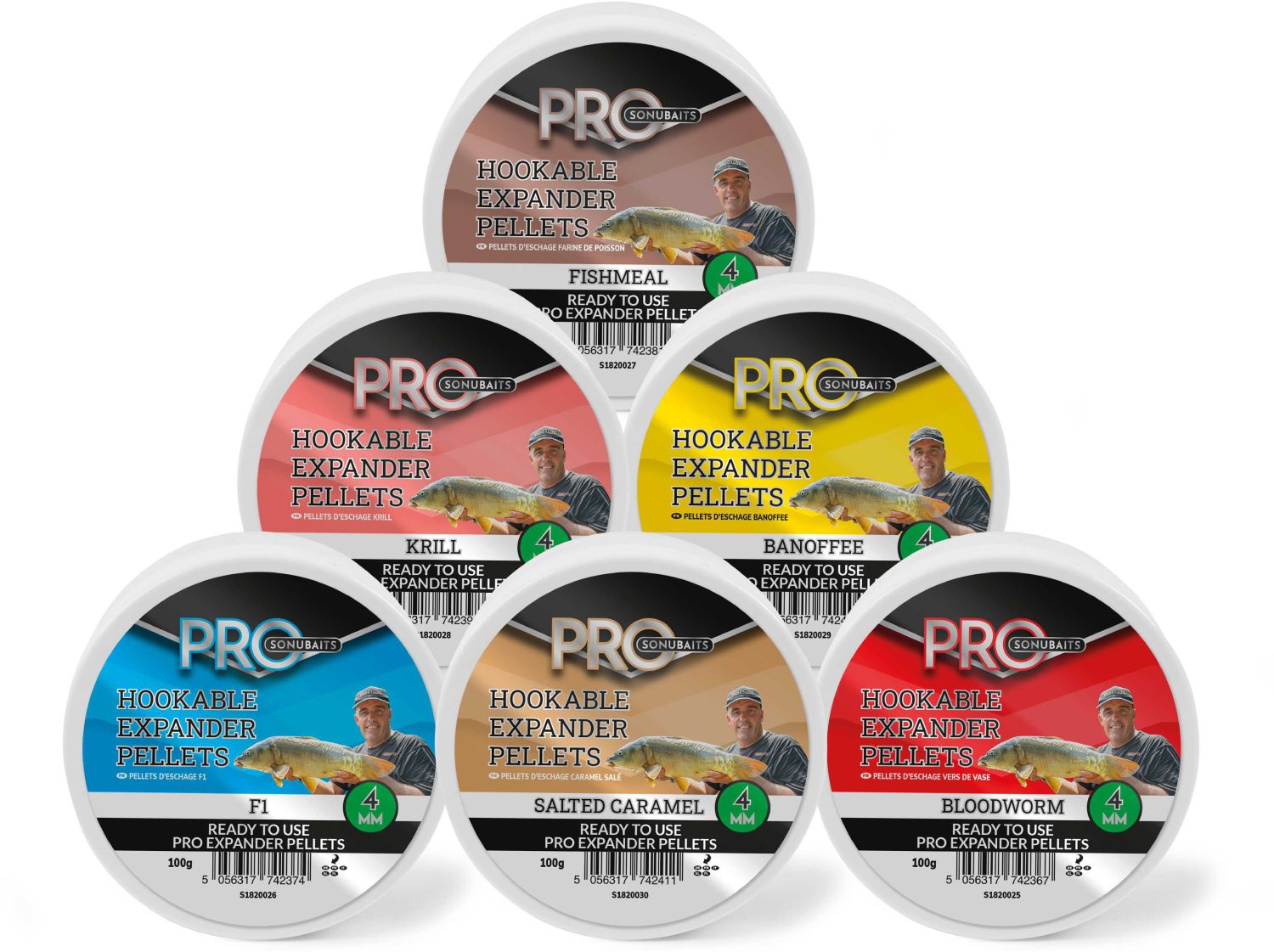 Pelete Sonubaits Hookable Expander Pellets, Salted Caramel, 4mm, 100g